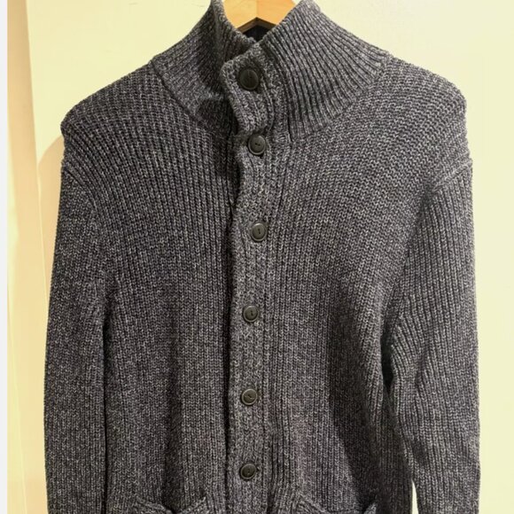GORGEOUS J. CREW MEN'S WOVEN COTTON BUTTON-UP LONG SLEEVE SWEATER